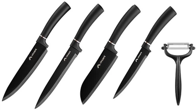 Набір ножів Vincent Black Blade 5 предметів (VC-6211)