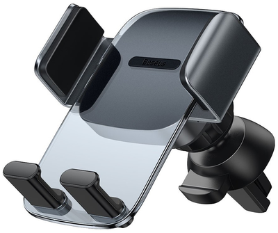 Автоутримувач для телефону Baseus Gravity Control Clamp Car Mount (Air Outlet Version) Black (SUYK000101)