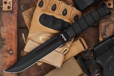 Нож Туристический Спецназа Штурмовой с Долом GW 2765 UB-N Усиленный Клинок из Стали 440C