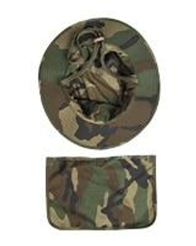 Панама тактична Mil-Tec З хвостом L Камуфляж BRIT.BOONIE R/S M.NECKFLAP WOODLAND (12326120-904-L)