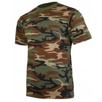 Бавовняна футболка Mil-Tec® Woodland XL