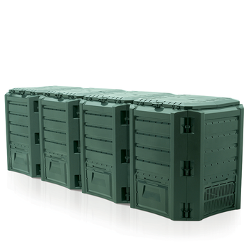 Модуль для компосту Prosperplast Compogreen з 4 компостерів ємністю 1600 л зелений