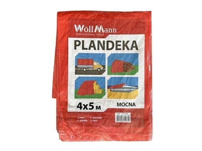 Тент будівельний WoffMann помаранчевий 4х5м 80гр/м2 PLANDEKA MOCNA арт.777745