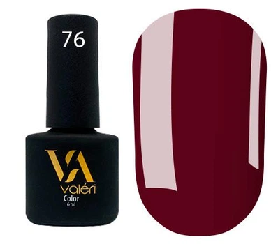 Гель-лак Valeri Color 076 Бордовый 6 мл