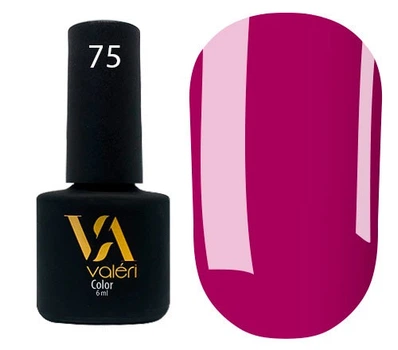 Гель-лак Valeri Color 075 Яркая фуксия 6 мл