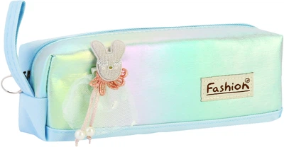Пенал Cool For School 1 відділення з аплікацією Блакитний (CF6891-blue)