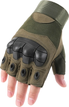 Тактические перчатки Multicam Extrime RX безпалые размер XL Зеленые (Extrime RX green XL)