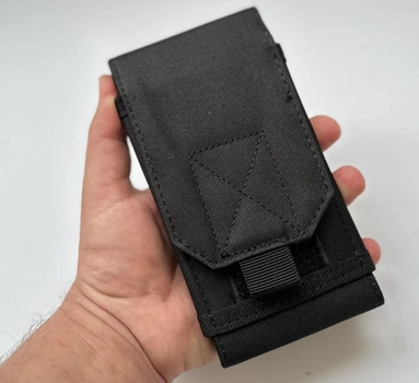 Сумка сумка на пояс для телефону Tactic з діагоналлю від 5" до 7" Чорний (0101-black)