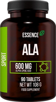 Альфа-ліпоєва кислота Essence ALA Sport 600 мг 90 таблеток (5902811804691)