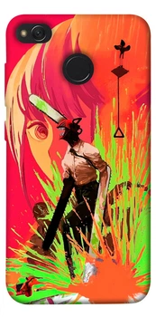 TPU чохол Demsky Anime evolution 5 Людина-бензопила (Chainsaw Man) для Xiaomi Redmi 4X