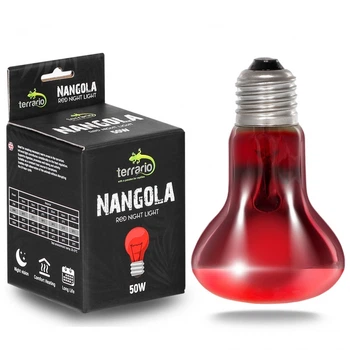 Инфракрасная нагревательная лампа Terrario Nangola Red Night Light 50W