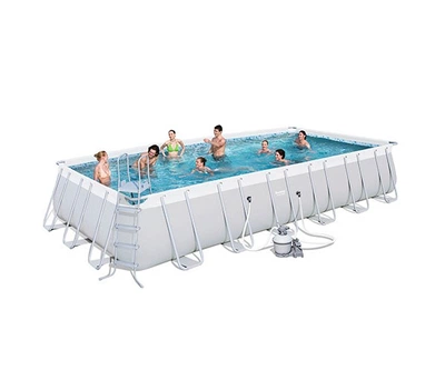 Каркасний басейн Bestway 56475 прямокутний 732 x 366 x 132 см