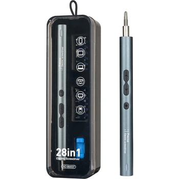 Электрическая отвертка с набором бит U&P Precision Screwdriver Set 28 шт 350mah Grey (SYT-KS882037-GY)