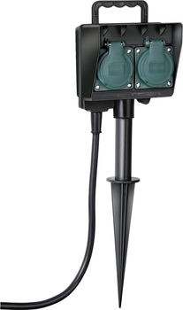 Садовая розетка Brennenstuhl 2 розетки IP44, 1.4 м (1154430)