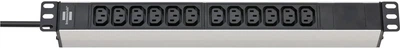 Blok gniazd Brennenstuhl Alu-Line 19" dla szafy serwerowej 12 x gniazd IEC 10A 3500W 2 m (4007123662692)