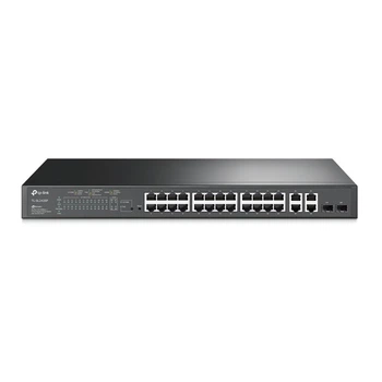 Комутатор TP-LINK TL-SL2428P (24хFE PoE+, 4хGE, 2хSFP combo, Smart)