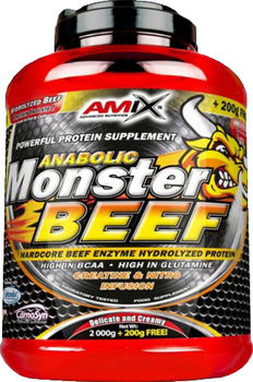 Протеїн Amix Anabolic Monster Beef Protein 90% 2200 г Полуниця-банан (8594159535114)