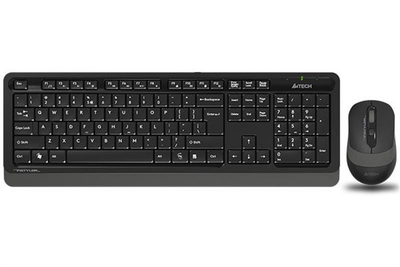 Комплект (клавиатура, мышь) беспроводной A4Tech FG1010S Black/Grey
