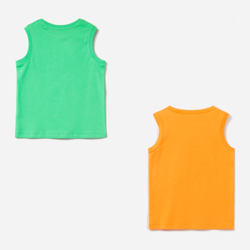 Zestaw koszulek dziecięcych 2 szt. OVS 1790127 128 cm Pomarańczowy (8057274906134)