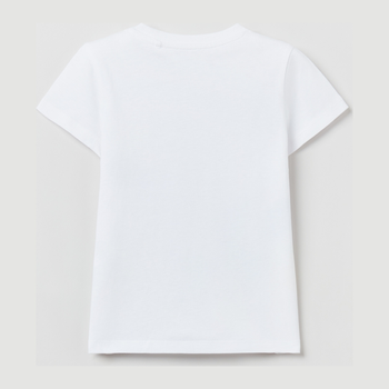 Koszulka dziecięca OVS 1790473 128 cm biała (8057274914511)