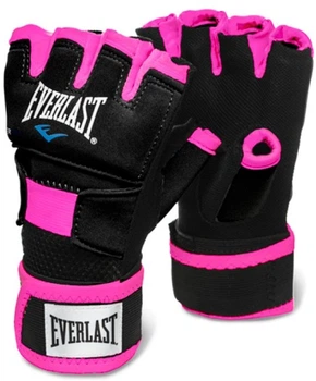 Рукавички-бинти Everlast Evergel Hand Wraps (P00000737) Уні M/L Чорно-рожеві (009283587666)