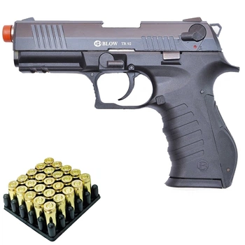 Стартовый пистолет BLOW TR92 Black + Патроны 25шт.