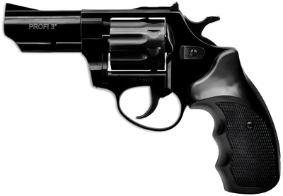 Револьвер под патрон Флобера Profi 3" черный пластик з Кобурою