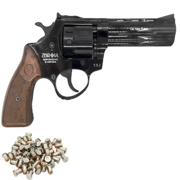 Револьвер под патрон Флобера Profi 4.5" черный Magic Wood