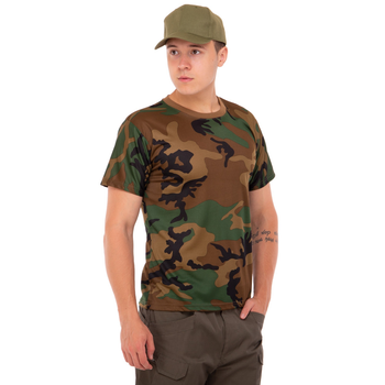 Летняя футболка мужская тактическая Jian 9184 размер L (48-50) Пиксель
