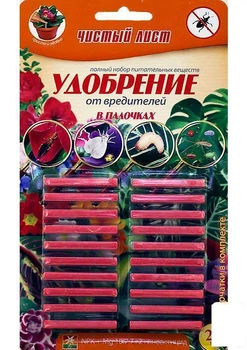 Добриво в паличках "Від шкідників" ТМ "Чистий лист" 20шт (13676)