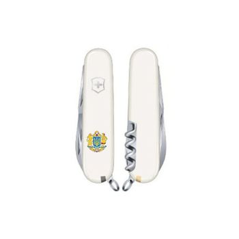 Ніж Victorinox Spartan Ukraine White "Великий Герб України" (1.3603.7_T0400u)