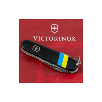 Нож Victorinox Climber Ukraine Black "Прапор України" (1.3703.3_T1100u)