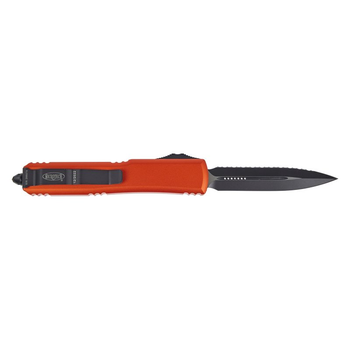 Ніж Microtech Ultratech Double Edge Black Blade FS Serrator Orange (122-3OR)