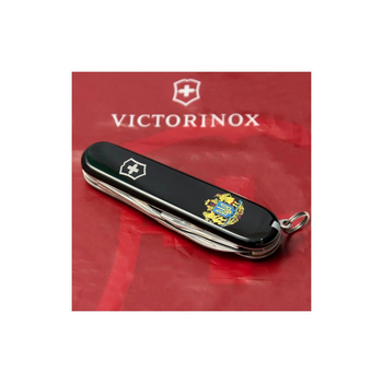 Нож Victorinox Spartan Ukraine Black "Великий Герб України" (1.3603.3_T0400u)