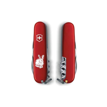 Нож Victorinox Spartan Zodiac Red "Водяний Кролик" (1.3603_Z2030u)