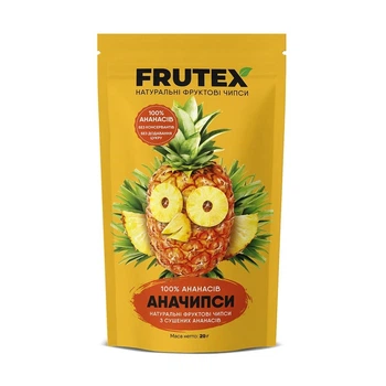 Фруктовые чипсы Ананасчипсы Frutex 20г х 2 шт.