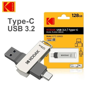 Флеш накопичувач Kodak К273 2в1 USB/Type C 128 Гб