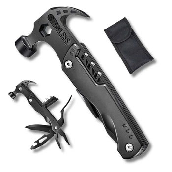 Мультифункціональний інструмент 6 в 1 (мультитул) MULTI-TOOL CLAW HAMMER з набором біт та чохлом в комплекті (чорний)