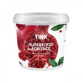 Маска Tink SuperFood For Face Anti-aging альгінатна антивікова Гранат гіалуронова кислота15г (4823109400245)
