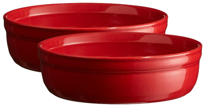 Набор форм для крем-брюле Emile Henry Ovenware 13 см, 2 шт красный (344013)