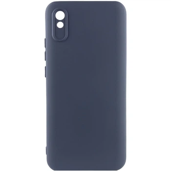 Чехол TPU GETMAN Liquid Silk Full Camera для Xiaomi Redmi 9A Синий / Midnight Blue