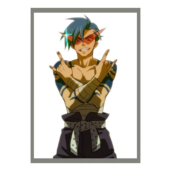 Постер плакат аниме Гуррен-Лаганн Gurren Lagann 42х29 см А3 (poster_0450)