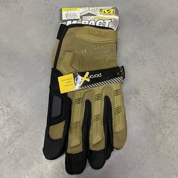 Перчатки тактические штурмовые Mechanix M-PACT Gloves L Койот