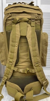 Тактический большой армейский рюкзак 100 л Койот