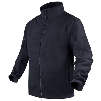 Тактический флисовая куртка Condor BRAVO FLEECE JACKET 101096 Large, Синій (Navy)