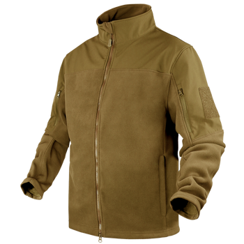 Тактический флисовая куртка Condor BRAVO FLEECE JACKET 101096 Large, Тан (Tan)