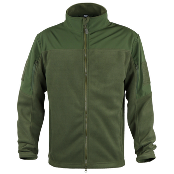 Тактический флисовая куртка Condor BRAVO FLEECE JACKET 101096 Large, Олива (Olive)