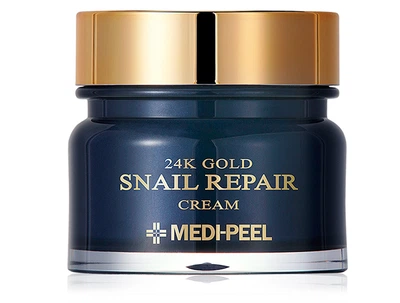 Омолаживающий крем для лица с коллоидным золотом и муцином улитки MEDI-PEEL 24K Gold Snail Repair Cream, 50мл (8809409345758)