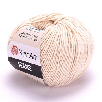 Нитки YarnArt Jeans (ЯрнАрт Джинс) № 05 светло-бежевый пряжа