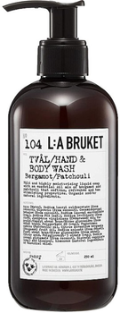 Mydło w płynie L:A Bruket 104 Bergamotka-Paczula Żel do mycia rąk i ciała 450 ml (7350053231528)
